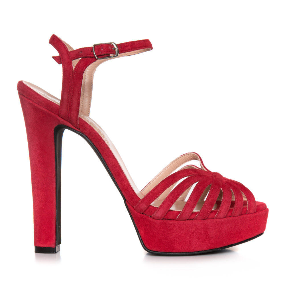 Sandale elegante din piele naturală cu toc foarte înalt disponibile de la mărimi mici, Veronesse Luana/641TG