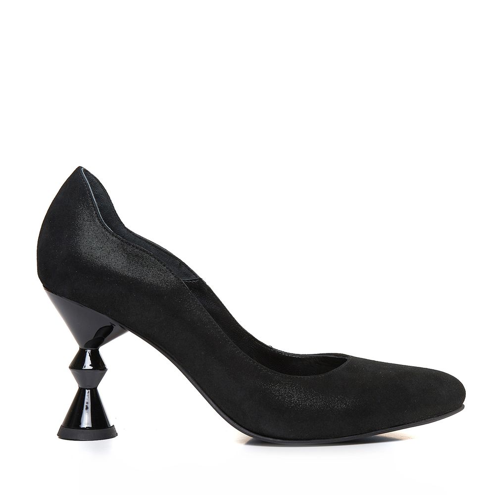 Pantofi eleganți cu toc deosebit în formă de clepsidră, realizați la comandă în mărimi mici și mărimi mari, Veronesse Marsilia