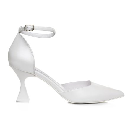 Pantofi de mireasă Serena H7 – Piele naturală, toc clepsidră 7.5 cm | Veronesse