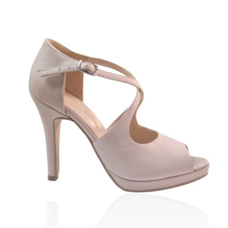 Sandale Elegante cu Barete și Toc Subțire din Piele Naturală, Veronesse 778/Sherry