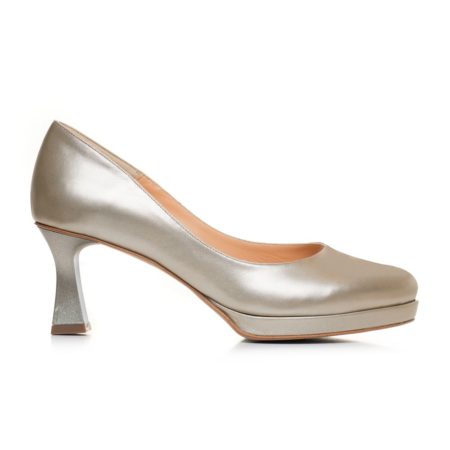 Pantofi eleganți cu toc Aura, din piele naturală, confortabili, realizați la comandă