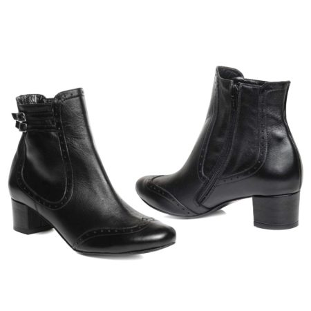 Botine ELARA din piele naturală – elegante, lucrate manual