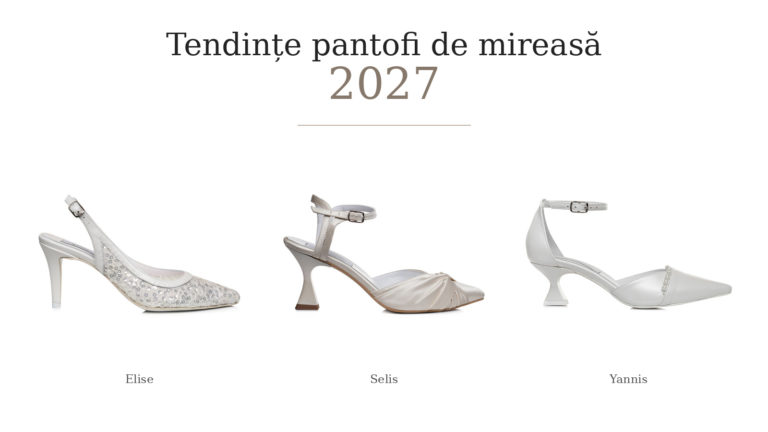 Pantofi de mireasă 2027 Veronesse – modele slingback, satin, dantelă și toc sculptural